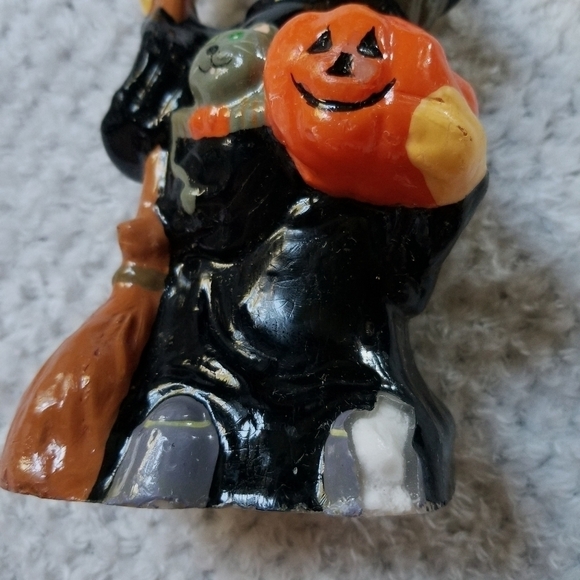 Set of Vintage Halloween Witch Pumpkin Cat Candles - Picture 6 of 10
